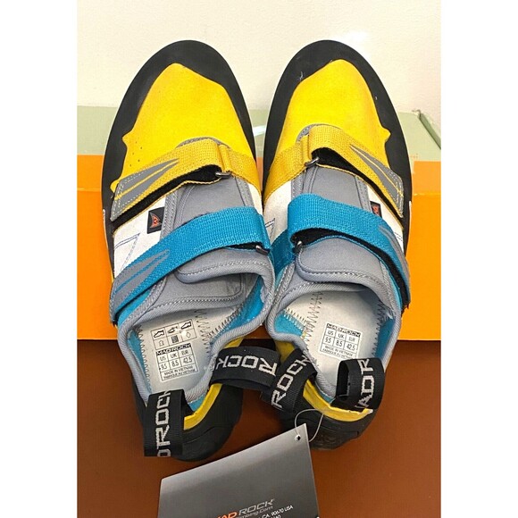 NIB Mad Rock Men\'s 9.5 Rock Climbing Shoes AGAMA YELLOW Suede Leather Straps Gym main image 11